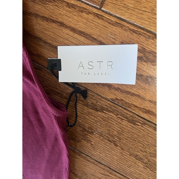 ASTR | X Fashionpass Valley Bodysuit in Burgundy Sz M NWT - Picture 3 of 3